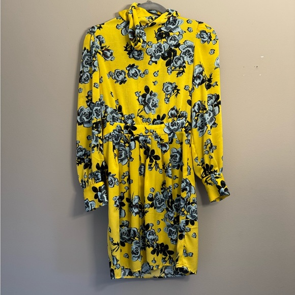 Zara Yellow Floral Party Cocktail Dress - Picture 8 of 8